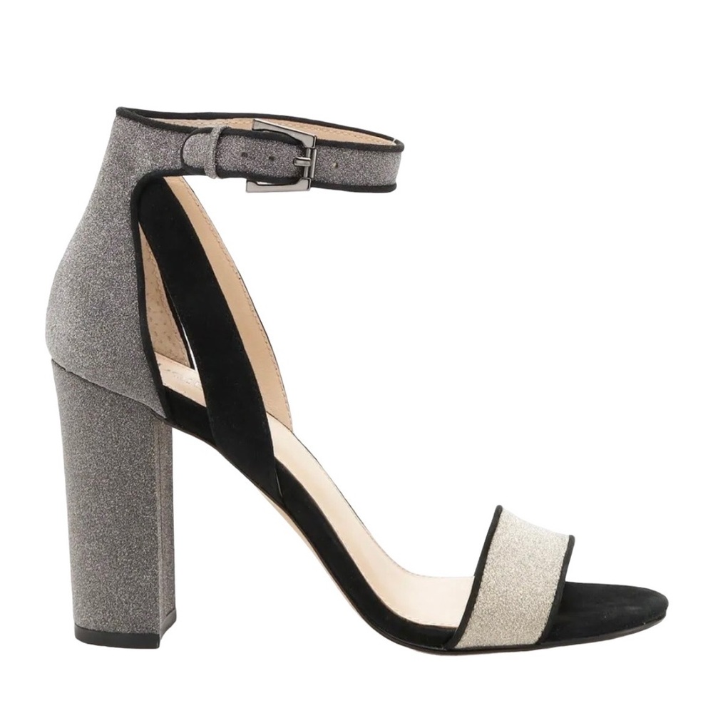 Botkier New York Black & Silver Sandals Size-6